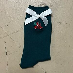 Christmas home for the holidays traditional socks